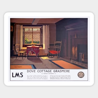 Vintage LMS Grasmere Poster Magnet
